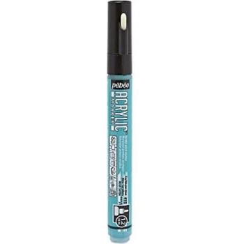 Rotulador acrílico 1.2 mm punta redonda color azul caribe - Pebeo