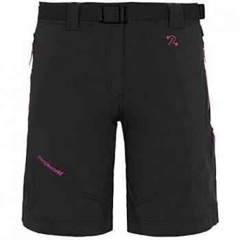 TRANGOWORLD Assy Dn Pant. Corto, Mujer, Negro, 2XL