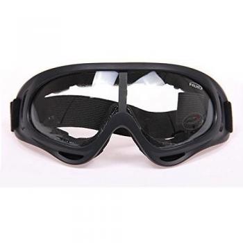 En stock CrewProsTM X400 gafas de esquí y Ciclismo gafas, PC, 100% UVA UVB/protección, ANSI Z87, 1 Strandard, lente colorida transparente transparente