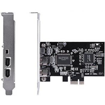 1394a Tarjeta controladora, PCI-E PCI Express FireWire 1394a IEEE 1394 Tarjeta controladora con Cable Firewire