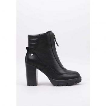 Botín Tacón Mujer Carmela 16028601 Gris - Cuero 9 Cm