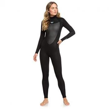 Traje de neopreno Roxy Prologue 5/4/3 Back Zip manga larga negro gris mujer - 4
