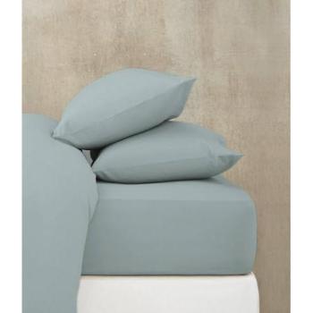 Bajera Ajustable de Algodón Peinado Verde Aquamarine 135 cm - No se Arruga, Goma Perimetral, Ideal para Mejorar el Descanso