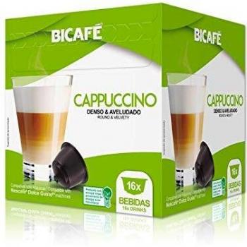Café BICAFÉ - Cápsulas Cappuccino 16 Bebidas Compatibles Dolce Gusto*