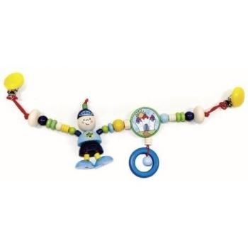 Hess 13020 - Juguete de madera de clip para basinet o cochecito, diseño Knight