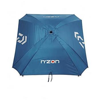 Daiwa N'ZON Paraguas Cuadrado Azul 250cm | Sombrilla de Pesca