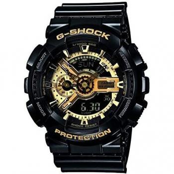 Casio G-Shock GA-110GB-1ADR Men's Watch - Black × Gold Series, Japanese model number GA-110GB-1AJF, Overseas model, Reimported product
