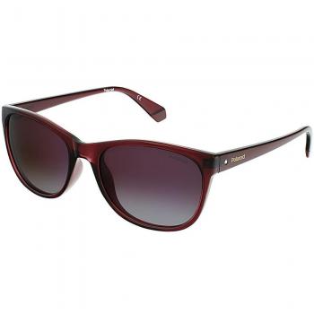 Polaroid Women's Oval Acetate Sunglasses PLD 4099/S Violet/Burgundy 55mm