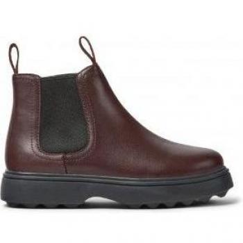 Camper Norte Kids Burgundy Smooth Leather Boots