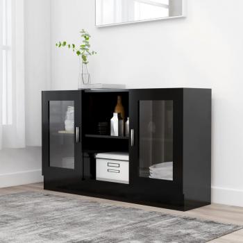 Vitrina de madera contrachapada 120x30,5x70 cm, Mueble de Almacenaje de Salón, Armarios con Puertas, Cajón de Madera, Buffet para salón Moderno, Armario Aux