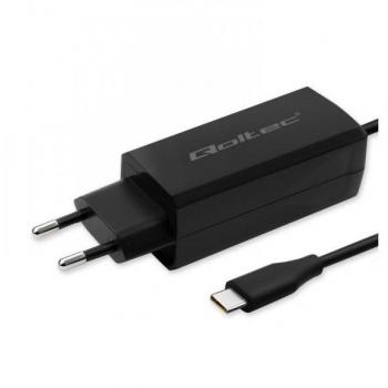 Cargador de pared Qoltec 65W GaN Super Rápido USB-C 3.1 | 5-20V | 3-3.25A