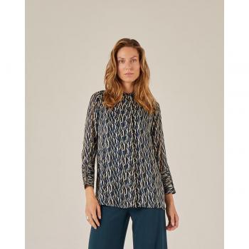 Camisa de cuello redondo manga larga NIZA