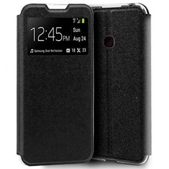Funda Libro Soporte con Ventana Negra para Alcatel 1S 2020 / 3L 2020