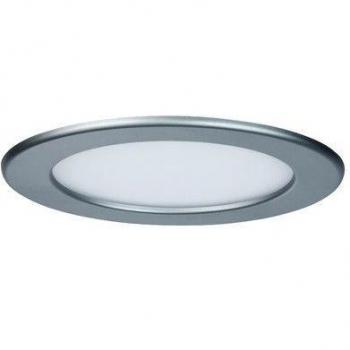 Panel LED de empotrar redondo 12W 2700K cromado IP44
