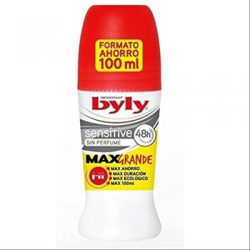 Byly Sensitive Max Unscented Roll-On Deodorant 100ml