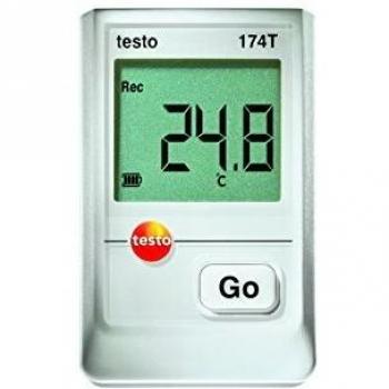 Testo 0572 1560 Mini Data Logger de Temperatura, 1 Canal, Incluye Soporte de Pared y Calibración, Blanco