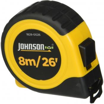 Cinta Métrica Johnson Level Tool de 26 Pies y Métrica 1828-0026