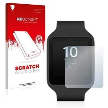 upscreen Protector Pantalla Compatible con Sony Smartwatch 3 SWR50 Película Protectora – Transparente, Anti-Huellas