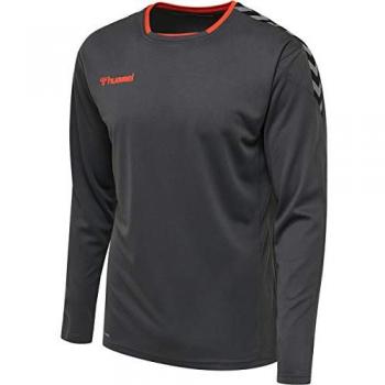 Camiseta de Manga Larga Hummel Authentic Poly, Color: Asphalt, Talla: S