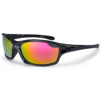 Bloc Eyewear Daytona Sunglasses - Black Red Lens