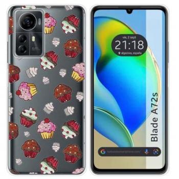 Funda Silicona Zte Blade A72s con diseño de Muffins y Dibujos