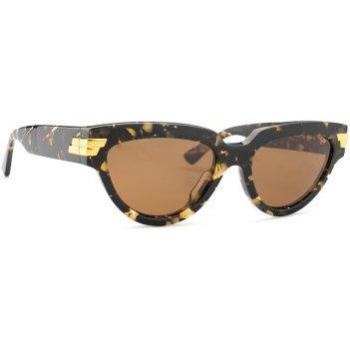 Bottega Veneta BV1035S 003 55 Sunglasses, Brown Female, Size: 55 MM