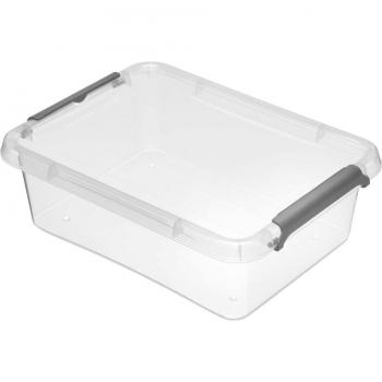 Keeeper Caja de Almacenamiento Modular Lara 2L Transparente con Clip para Cerrar