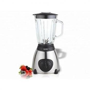 HAEGER SMOOTHIE PRO - Batidora de Vaso 600W, Jarra de Vidrio Desmontable 1.5L, Cuchillas INOX de 6 hojas, Cuchillas para Picar Hielo