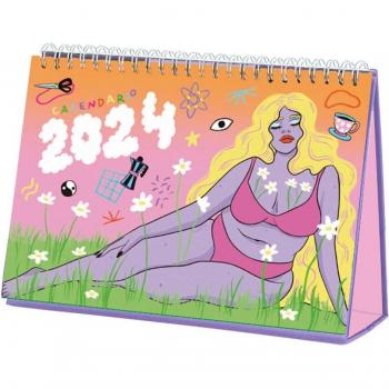 Calendario de Mesa 2024 Isa Muguruza Tantanfan Lila Castellano