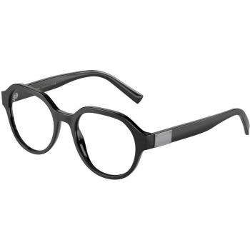 Dolce & Gabbana DG3367 2820 Men's Eyeglasses Black Size 52 - Blue Light Block Available