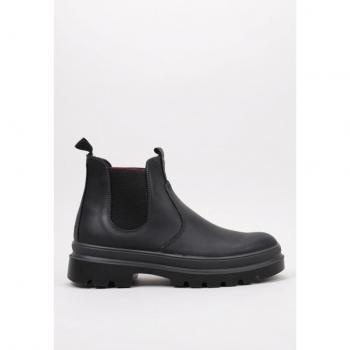 Bota Chelsea Hombre Imac 450941 - Piel Genuina - Negro - Tacón Plano