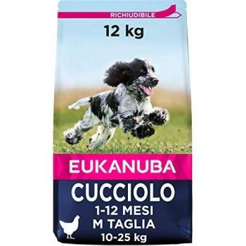 Eukanuba Puppy Dog Food for Medium Dogs Rich in Fresh Chicken, 12 kg