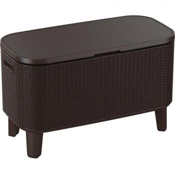 Curver - Nevera con mesa auxiliar Bevy Bar