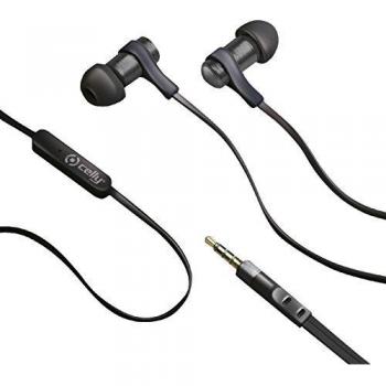 Celly Auricular Universal estéreo para iPhone/Samsung/Nokia Smartphone - Negro