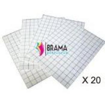 Bramacartuchos - 20X Hojas Papel Transfer para Camisetas de Algodon Blancas para Hp Canon Brother Epson