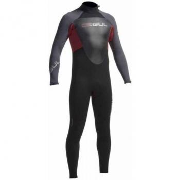 Gul Response 5/3mm BACK ZIP GBS Steamer Black/CARDINAL RE1213 Sizes- - ExtraLarge