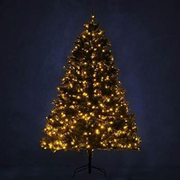 Árbol de Navidad Artificial Luminoso LED Blanco Cálido 200cm