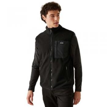 Regatta Men's Frankie Fleece Gilet Black, Size: XXL - Bulk Free Layer with Internal Zip Pocket, Perfect for Outdoors, Walking, Hiking & Camping