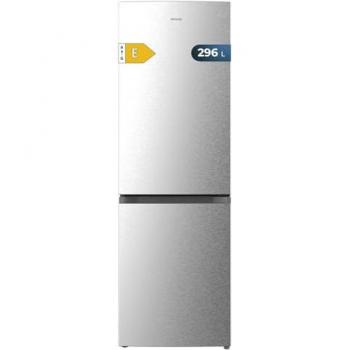 Frigorífico Combi Cecotec Bolero 296L Inox DeFrost 185cm Bajo Consumo Iluminación LED Puerta Reversible