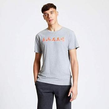 Dare2b Integrate-Camiseta con Estampado Gráfico De Algodón Transpirable De Estilo Informal Y Manga Corta T-Shirts/Polos/Vests, Hombre, Ash Grey, L