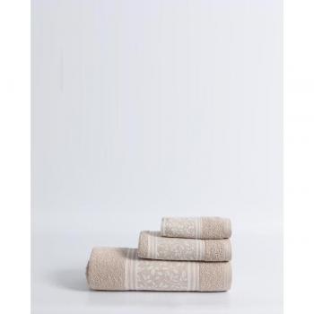 Juego de Toallas Jacquard KARAMELO - Suavidad y Absorción Garantizadas