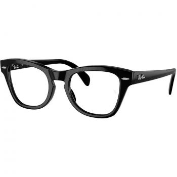 Ray-Ban RX0707V 2000 Gafas Recetadas para Hombre Negras con lentes de prescripción, tamaño 48
