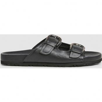 Sandalias de Piel Oban Block negro Pepe Jeans