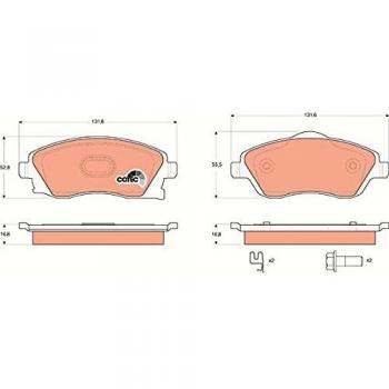 TRW Automotive AfterMarket GDB1570 pastilla de freno