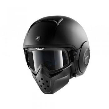 Shark Drak - Casco, color negro mate