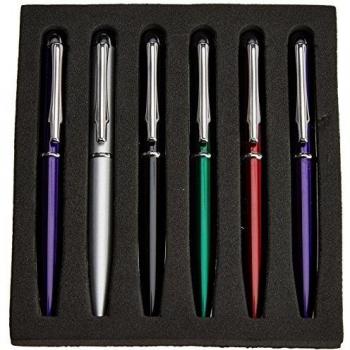Worldwide Gift 115 - Bolígrafo mini, 6 unidades, multicolor