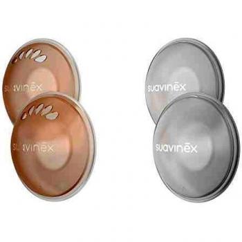 Suavinex Pack of 2 Milk Collection Bowls + Protectors