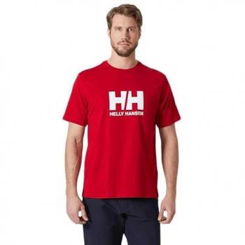 Camiseta Helly Hansen roja manga corta para hombre - HH Logo 2.0 S