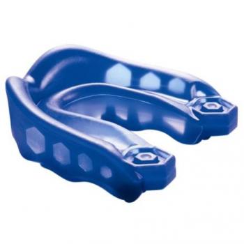 Shock Doctor Youth Gel - Protección de boca de fútbol infantil, tamaño Joven, color azul