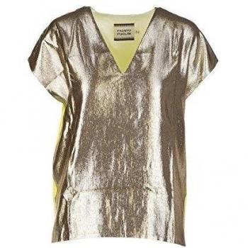 Fausto Puglisi tank top de mujer camisedasin mangas nuevo oro EU 40
